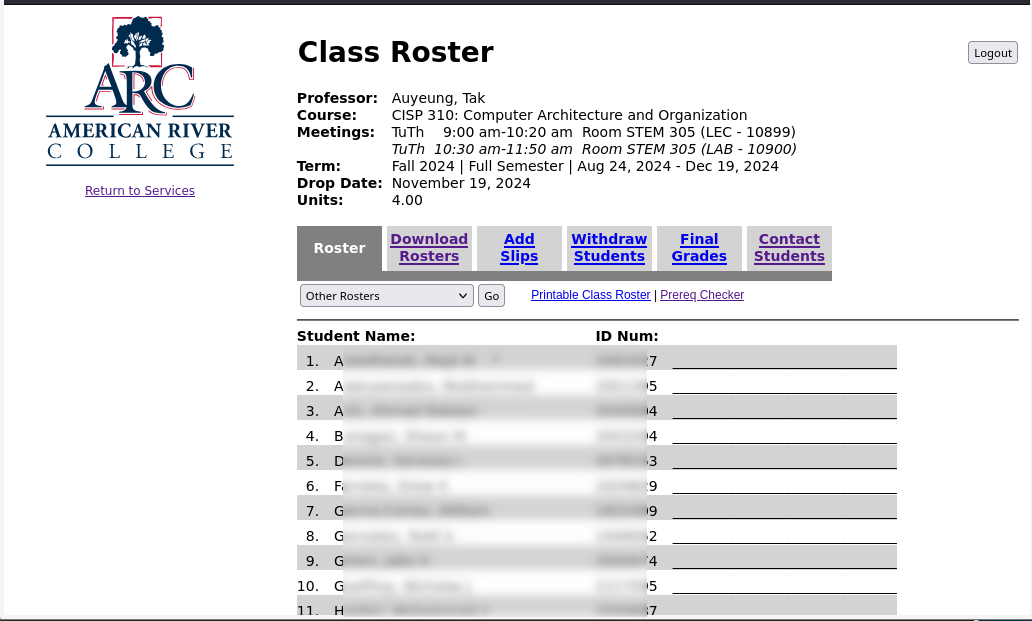 Roster
